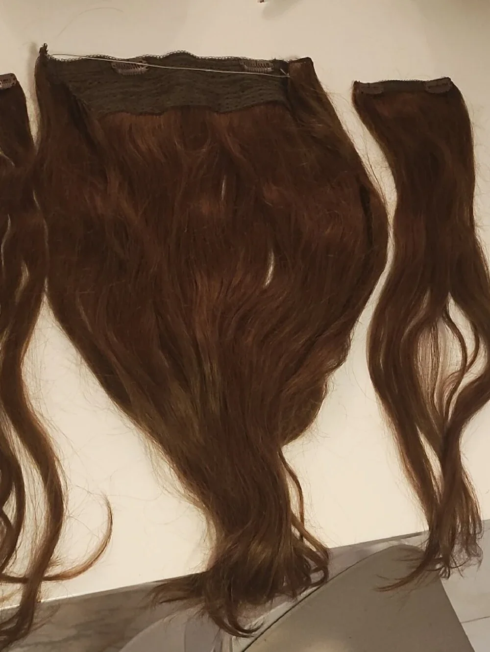 Natural Brown Wavy Clip-In Hair Extensions - Soft Volume